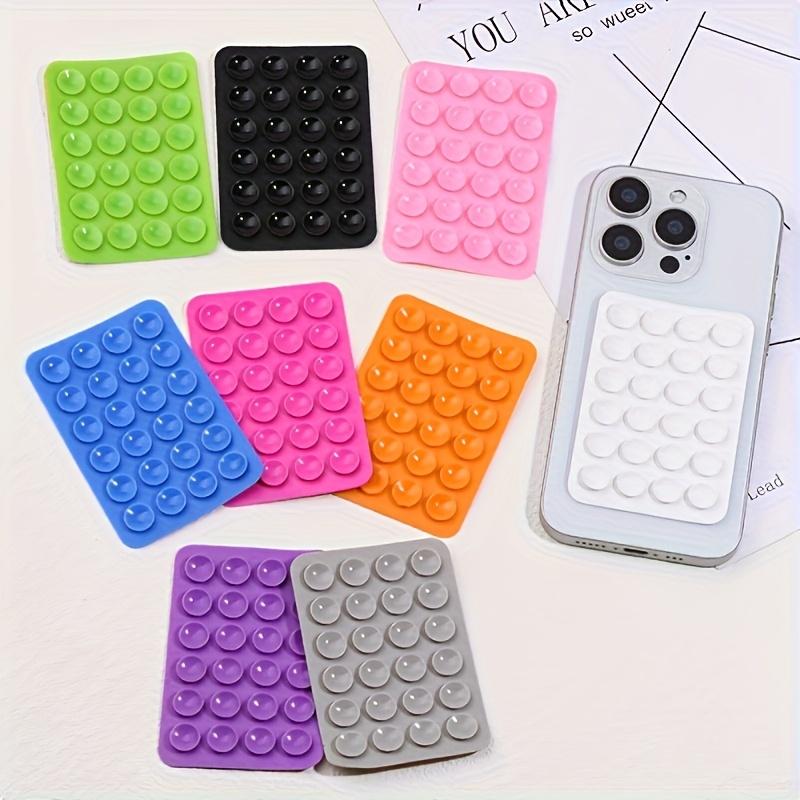 10pcs Silicone Phone Anti-slip Suction Cup, Equipped with 24 Silicone Suction Heads, Self-adhesive, Ultra-thin Design