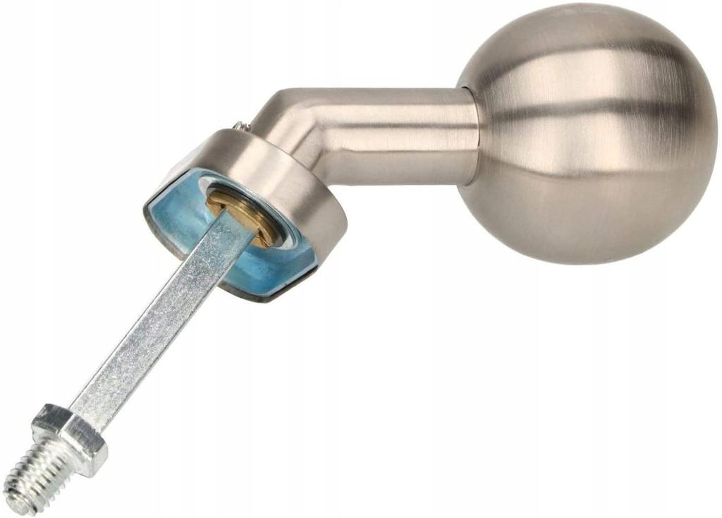 Fixed INOX Knob, Oval, Bent