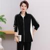 LangSha Mid-Aged Women's Casual Spring/Autumn Two-Piece Set