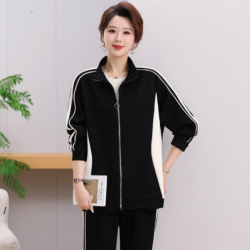 LangSha Mid-Aged Women's Casual Spring/Autumn Two-Piece Set