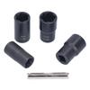 5Pcs Lug Nut Socket Set Convenient Efficient High Hardness Durable Twist Socket Set for Worn Rusty