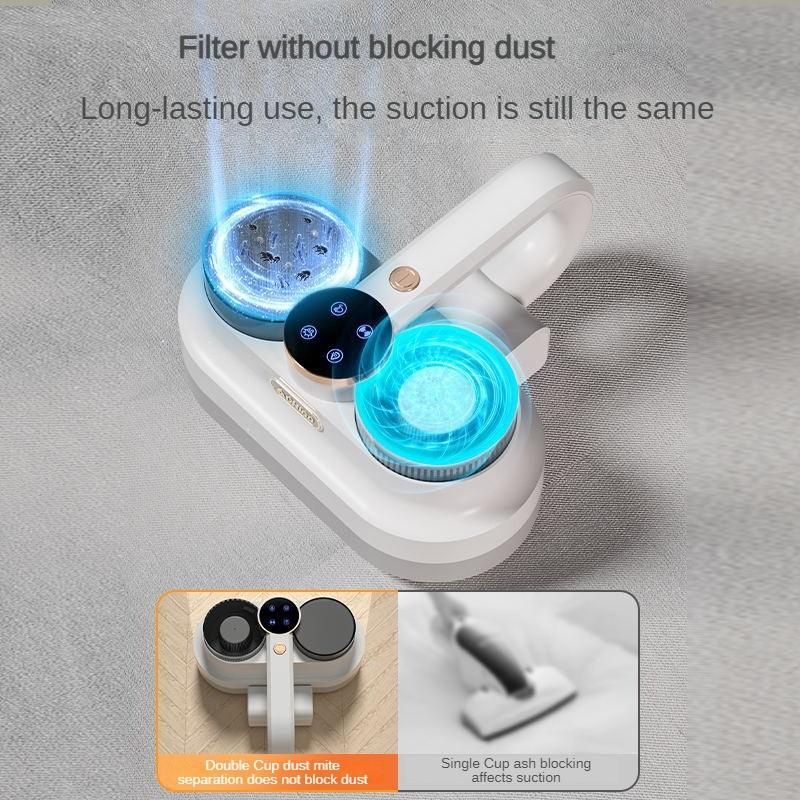 130W Wireless Portable Vacuum Mite Remover Household Mattresses Mite Removal Device Handheld Sterilization Vacuum Cleaner