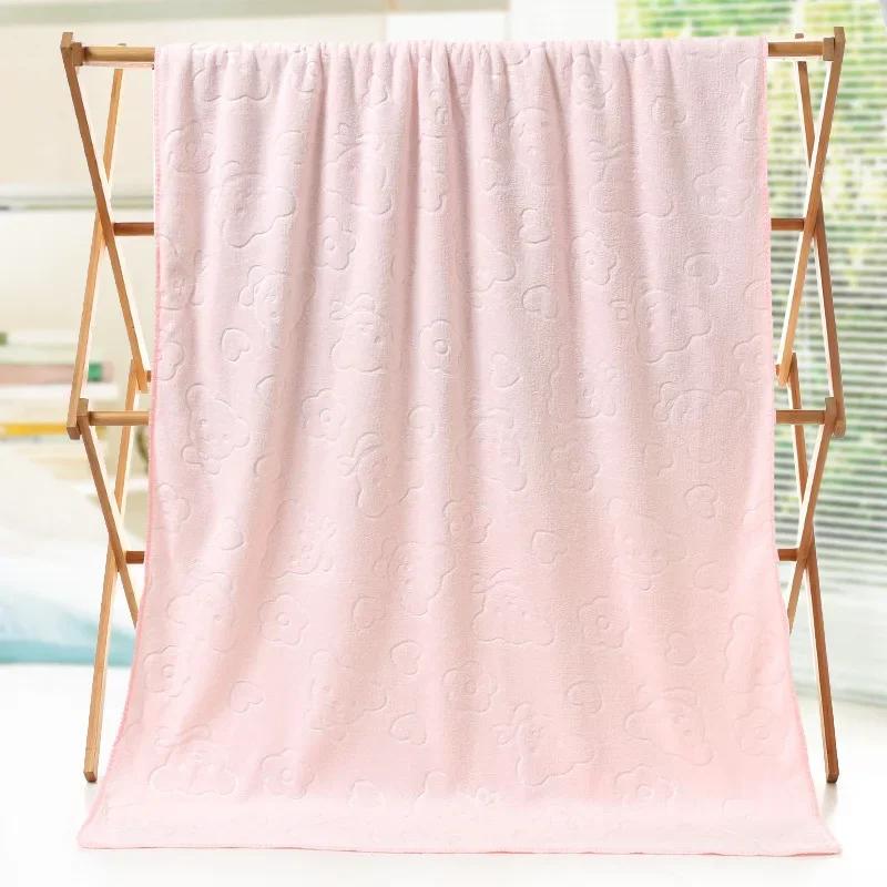 70*140cm Rabbit Microfiber Bath Towel Cute Large Soft Baby Kids Boys Girls Women Towels Beach Swimming Absorbent Wrap Quick Dry