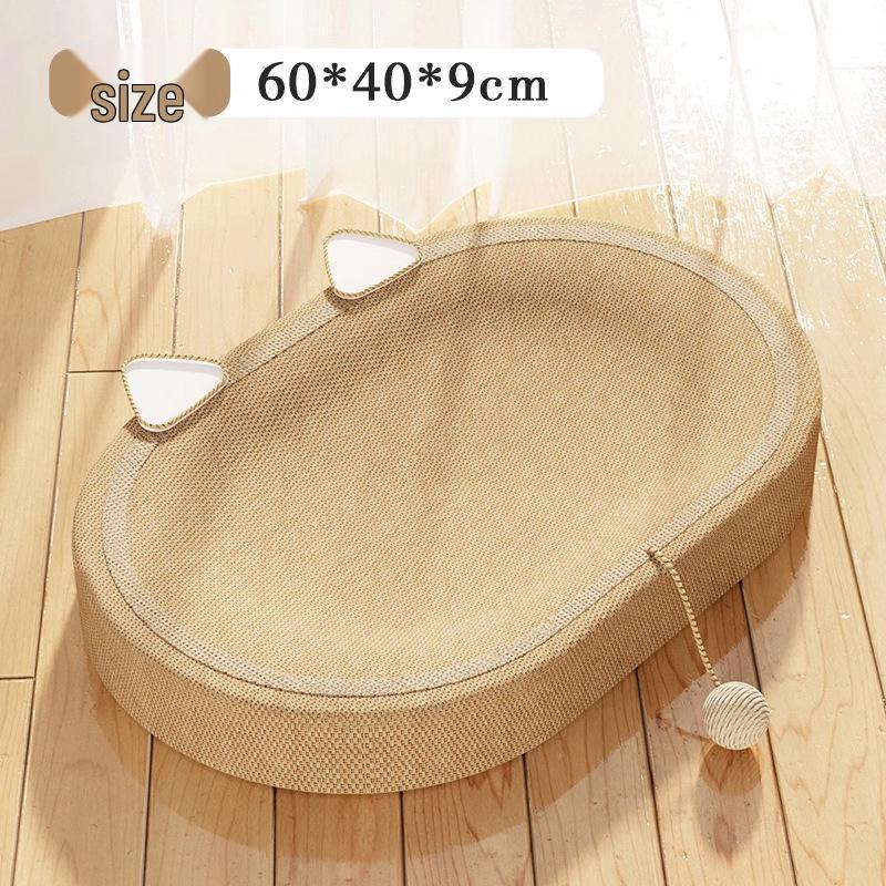 Durable Sisal Cat Scratching Board and Bed - Debris-Free, Scratch-Resistant, Large Claw Sharpener