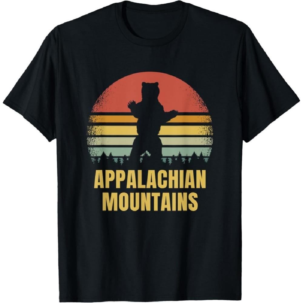 

Appalachia Appalachian Mountains Vintage Mama Bear Sunset T-Shirt(2) S