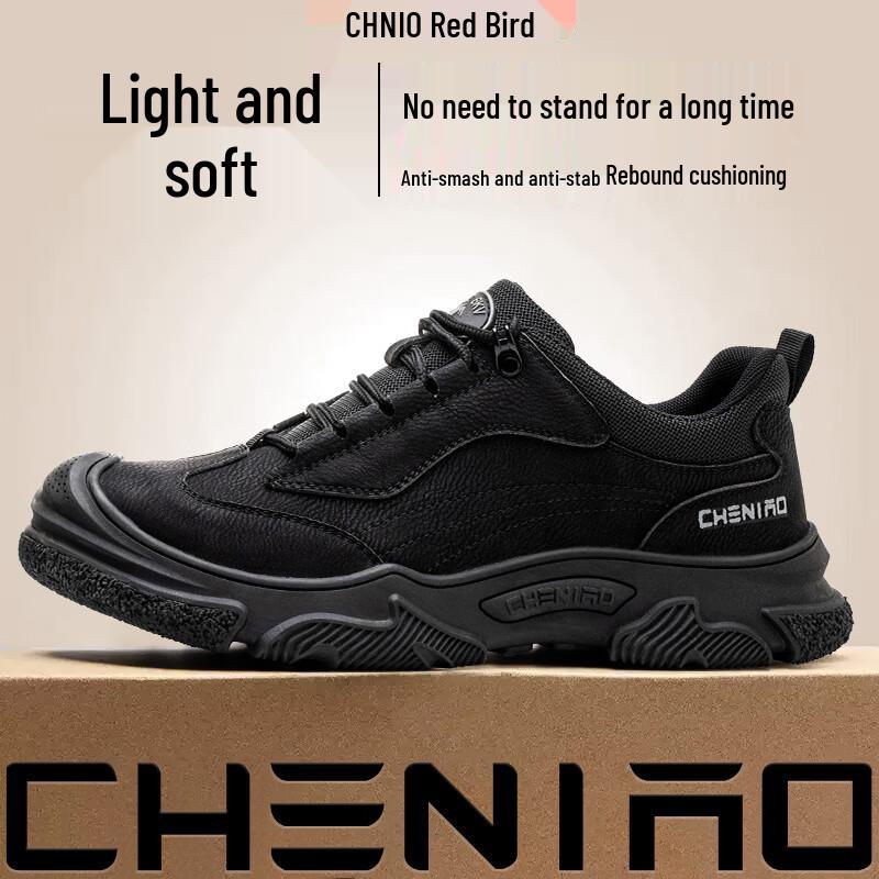 Chicheng Niao Men s Impact & Puncture Resistant Work Safety Shoes 44