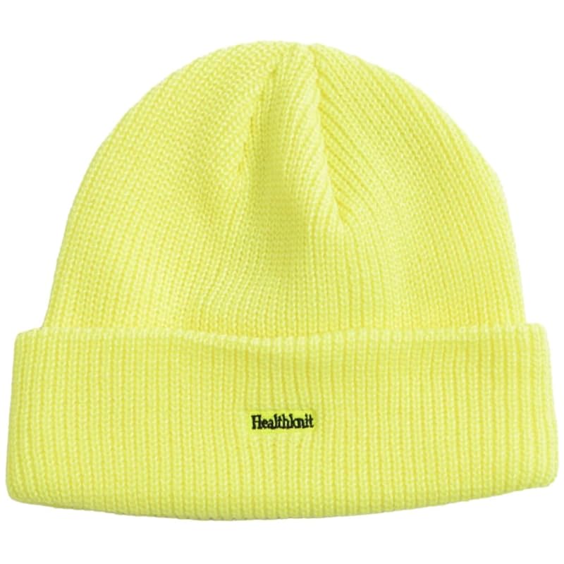

(Healthknit) Healthknit мужская унисекс вязаная шапка с логотипом и часами 291-4159[-] (БЕСПЛАТНО, 20(N.YEL/Неоново-желтый))