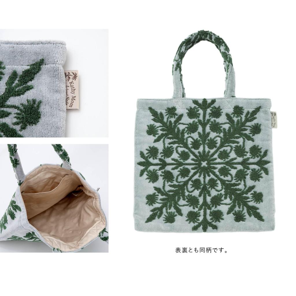 [Cathy Mum Island Style] No Hair Series 23903003 Tote Bag, Women's, 23903003F, Gray [F], Moonlight Blue, Approx. 32cm W X 32cm H X 1cm D