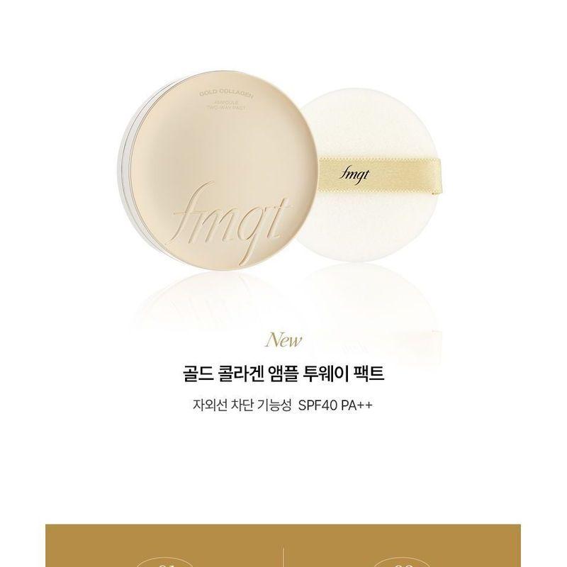 The Face Shop Fmgt Gold Collagen Ampoule Two-Way Pact - 2 Colors