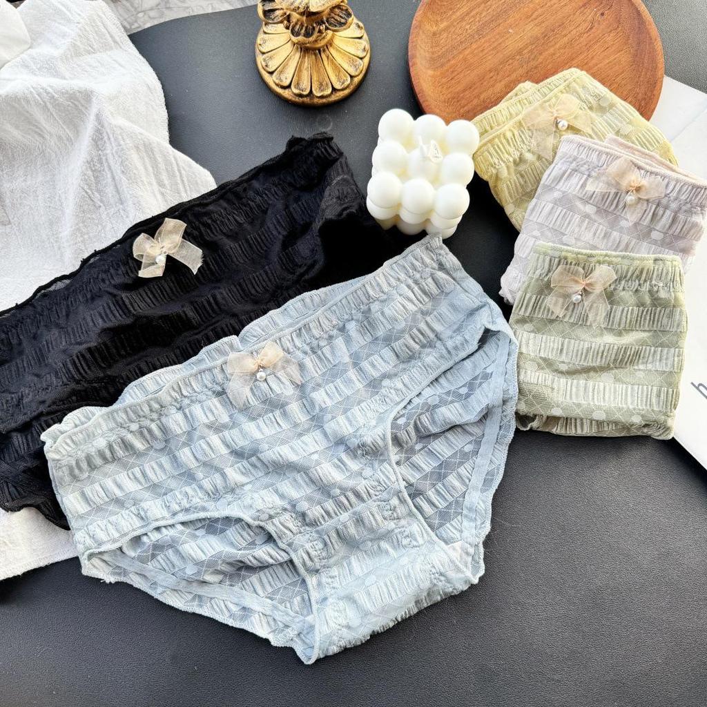 Clearance Ice Silk Lace Low-Rise Women's Panties