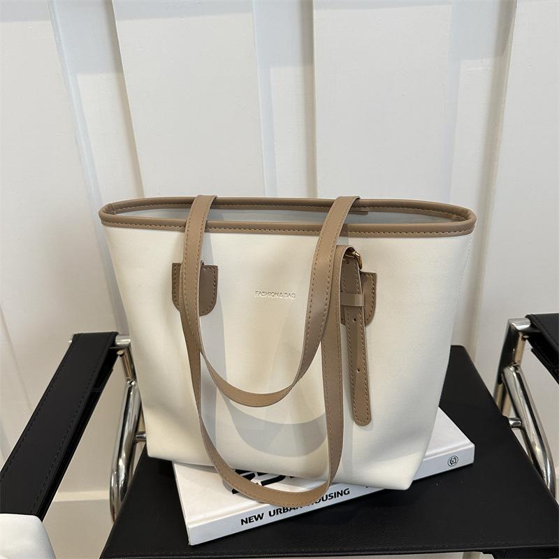 Maillard Fashion Bag Women's Large Capacity New Casual Retro One-Shoulder Class Commuter Tote Bag