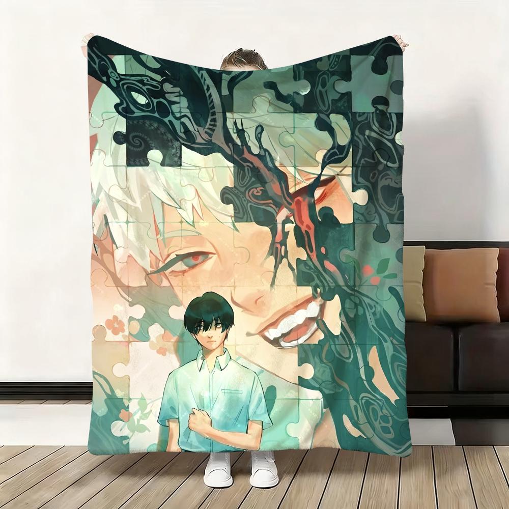 The Summer Hikaru Died Throw Soft Flannel Blanket Warm Knee Skin-Friendly Throw for Sofa Office Bed Traveling Winter Oversize