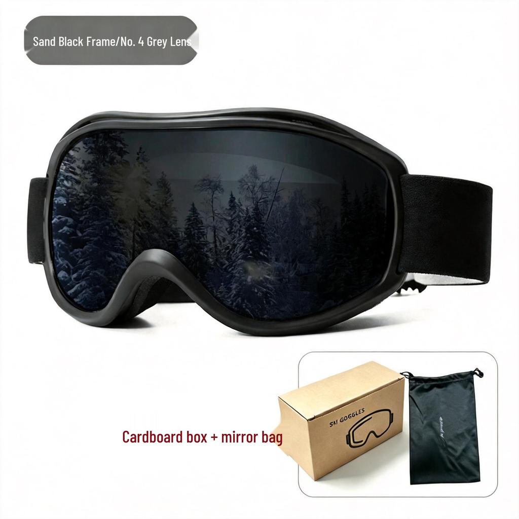 2025 Unisex Spherical Ski Goggles: Double-Layer Anti-Fog Outdoor Cylindrical Snow Goggles