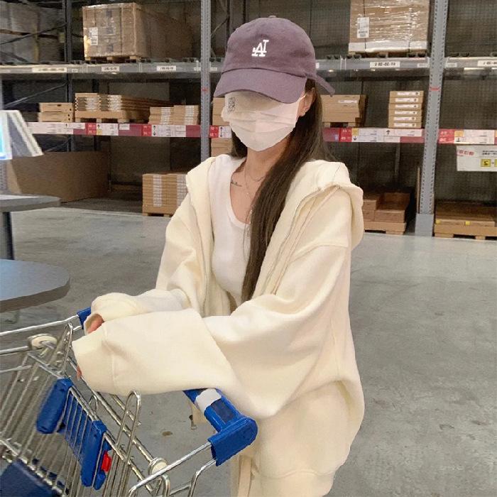 

Жіноче темно-синє худі оверсайз на блискавці - Кардиган на весну/осінь L