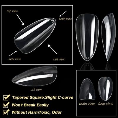 Professional Quality Nail Tips Resistant To Deformation Perfect for DIY At Home