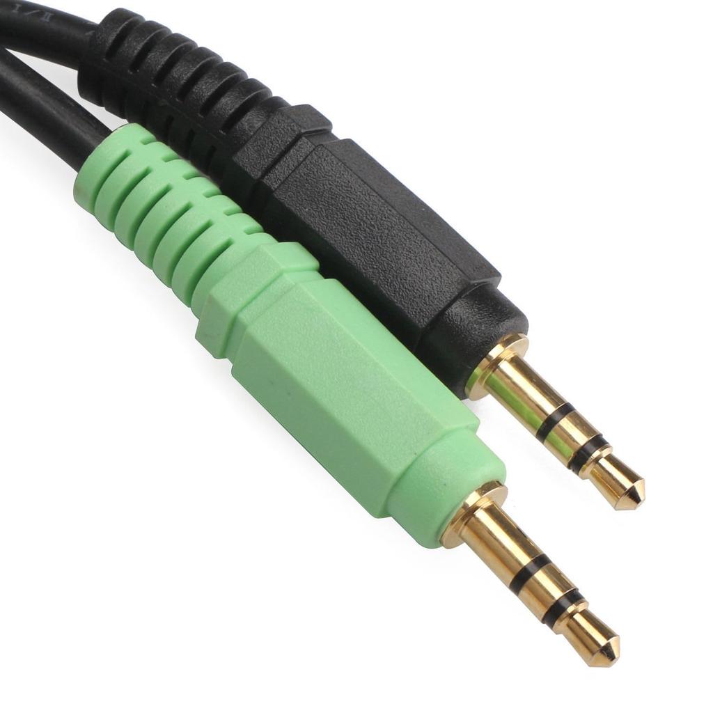 Mini 3.5mm Computer Volume Control Audio Switch with Headset/Speaker Microphone Jack