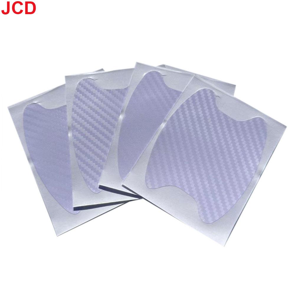 4Pcs/Set Car Styling Mouldings Sticker Car Door Sticker Carbon Fiber Scratches Resistant Cover Auto Handle Protection Film Parts