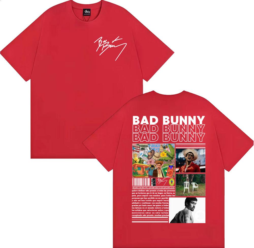 Bad Bunny DTMF Debi Tirar Mas Fotos 2026 Album Cover Tshirt Unisexs Clothing Fashion High Street T Shirts Unisex Summer Tops T Shirt