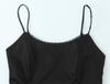 Chic French Lace-Trimmed Waist-Cinching Strapless Camisole for Women