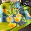  Luxury Silk Shawl Square Scarf for Women Satin Hijab Fashion Wraps Neckerchief Female Hair Bands Ribbon Headband Bandana