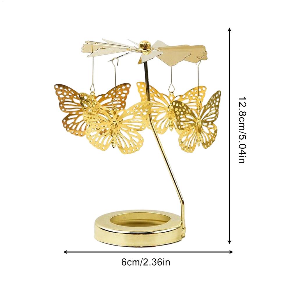 

Christmas Aromatherapy Carousel Candles Holder Christmas Rotary Gold Carousel Candle Spinner Metal Tea Lamps Home Decor