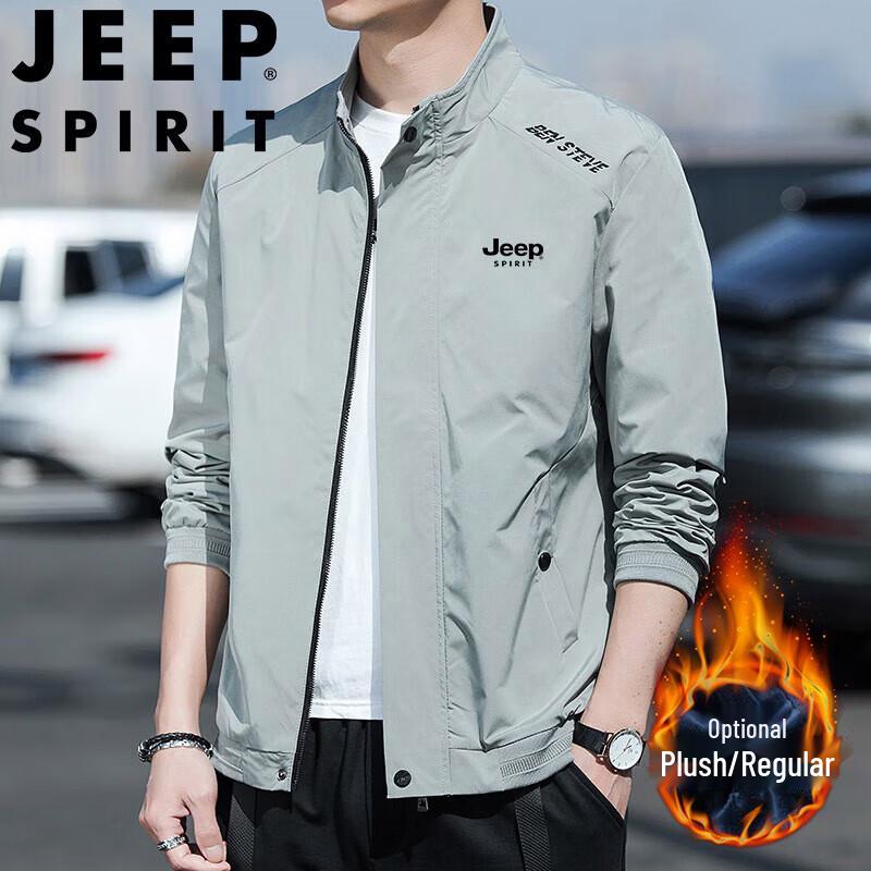 JEEP SPIRIT Men's Autumn/Winter Stand Collar Jacket