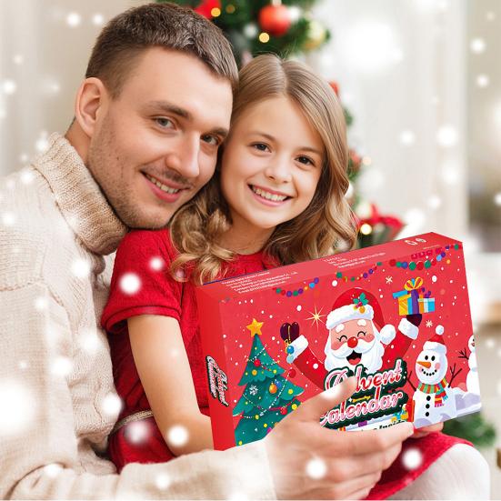 Christmas Advent Calendar with 24 Animal Figures Daily Countdown To Christmas for Kids Interactive Parent-Child Fun Gift Collection