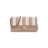 New Hutton Cow Leather, Leather Chain Bag Clutch Women's Milk Tea 856-B4CAH