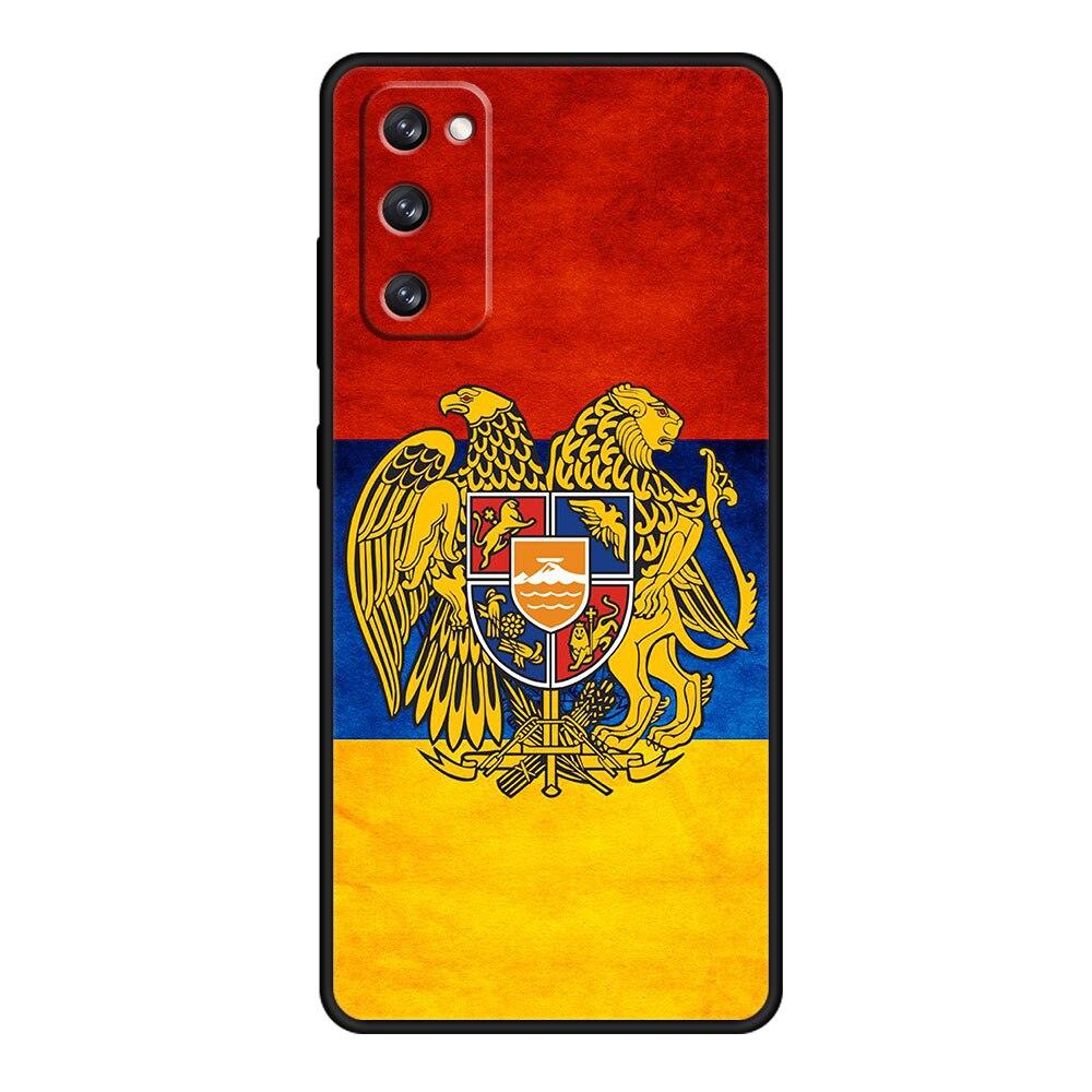 For Samsung Galaxy S20 FE 2022 S10e S22 Ultra 5G S21 Plus S8 S10 S9 S7 Armenia Armenians Flag Silicon Coque