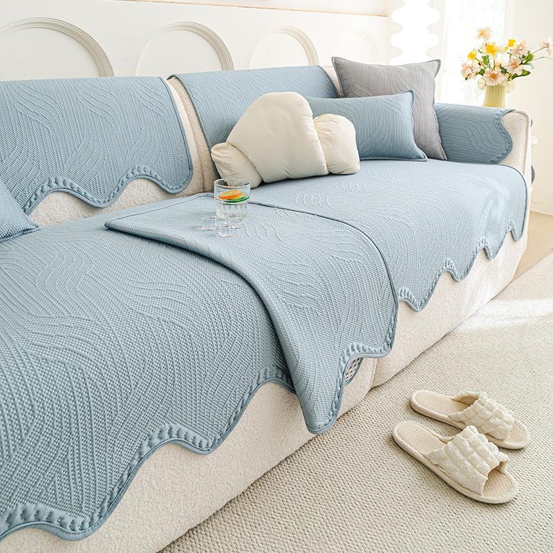 

Summer New Cool One-Piece Combination Sofa Universal Simple Light Luxury Sofa Cushion Cover Cloth 70*70cm