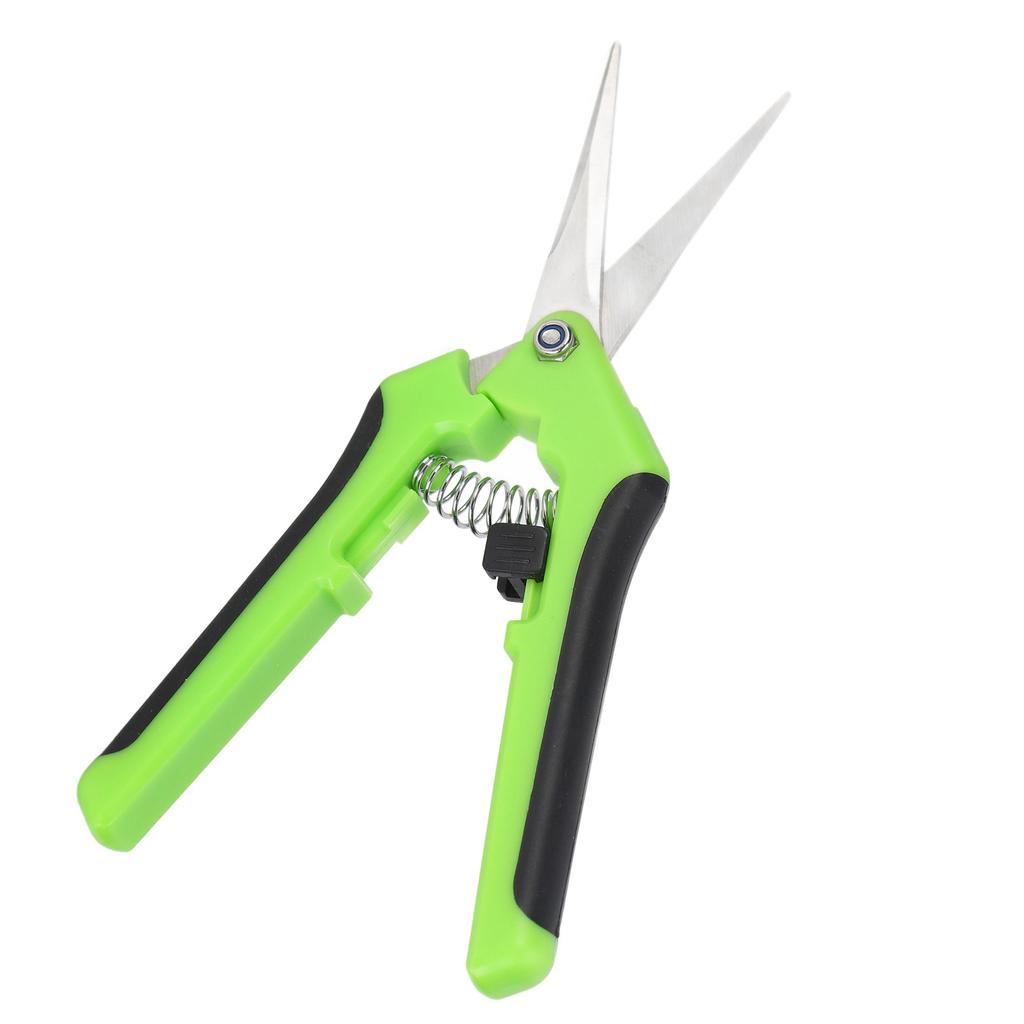 Garden Shrs Spring Loaded Side Locking Automatic Push Stainless Steel Garden Scissors