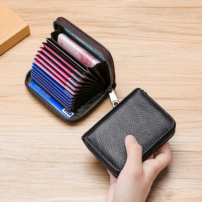 

Модный закрытый стиль на молнии с несколькими картами, защитный чехол, карманный кошелек