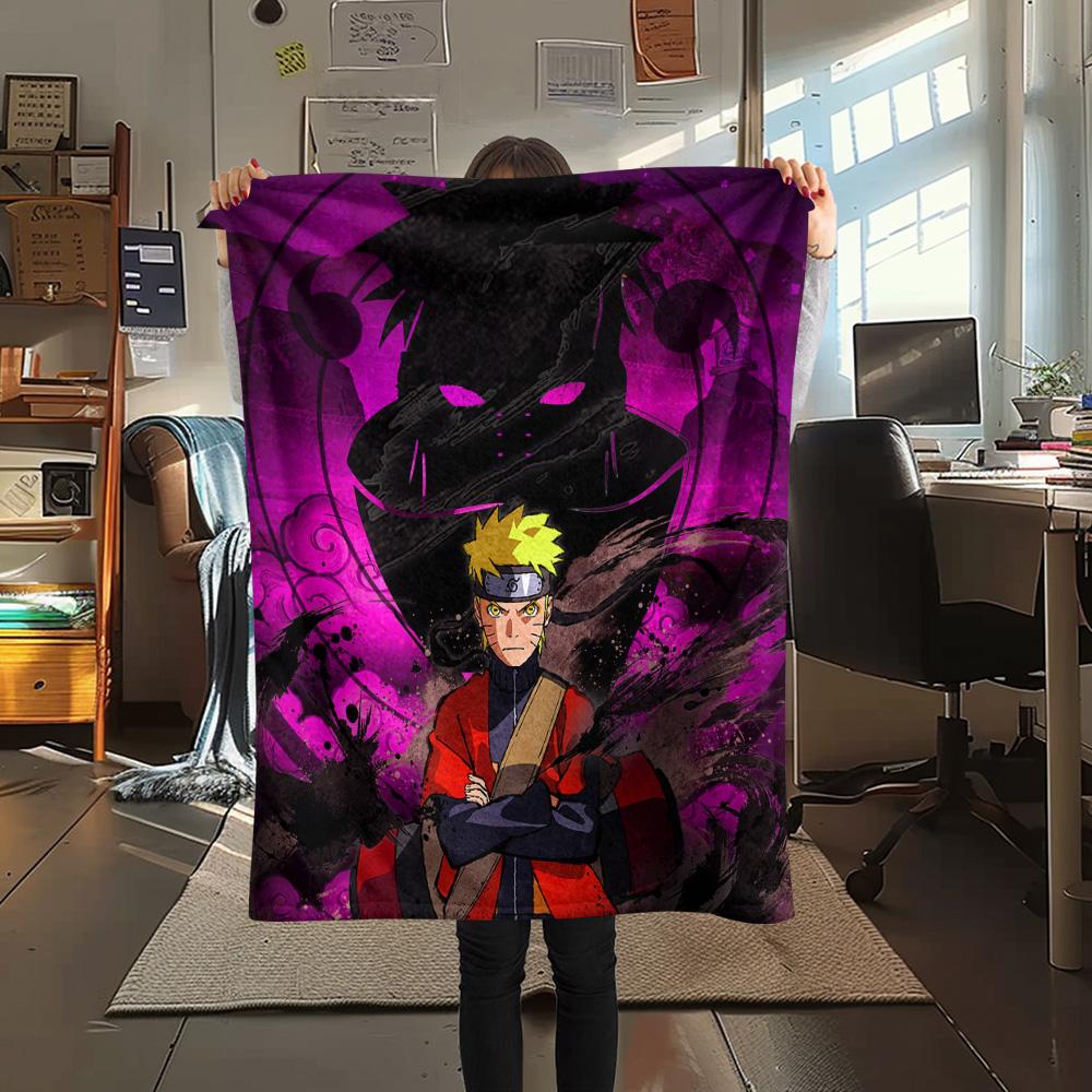 Naruto  Print Flannel Blanket, High quality Comfortable for All Seasons, Home Decor, Warmth and Comfort