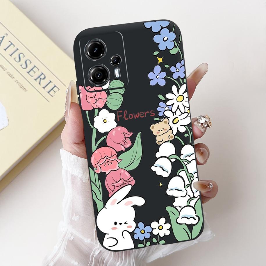 For Motorola Moto G13 G23 Case Lovely Panda Daisy Painted Cover Soft Silicone Phone Case For Moto G23 G 13 MotoG13 MotoG23 Coque