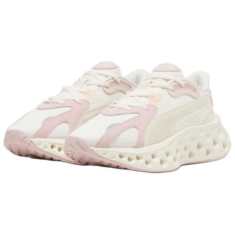 Puma Softride Comfortable Versatile Non-Slip Wear-Resistant Low-Top Casual Running Shoes Women Sneaker White Pink 310556-03
