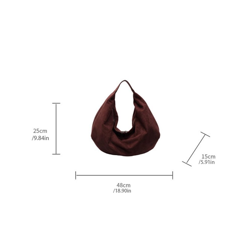 Handbag Hobo Bag Solid Color Ladies Crescent Bag Waterproof Tote Bag  Holiday