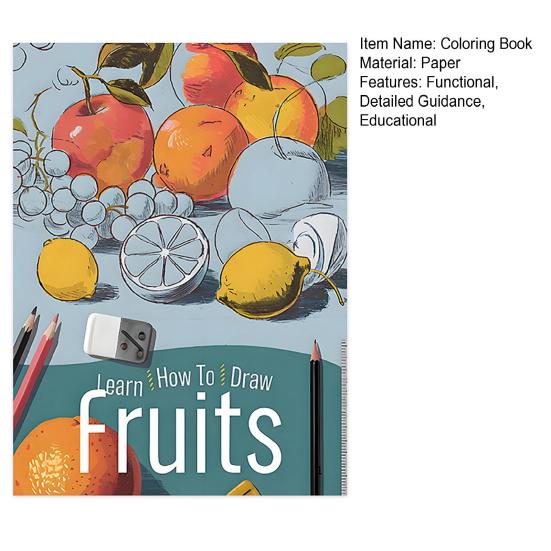 Pädagogisches Zeichenbuch Künstlerisches Lernbuch Malbuch Lerne Zeichnen Schritt-für-Schritt-Anleitung für Kinder Zeichenanfänger