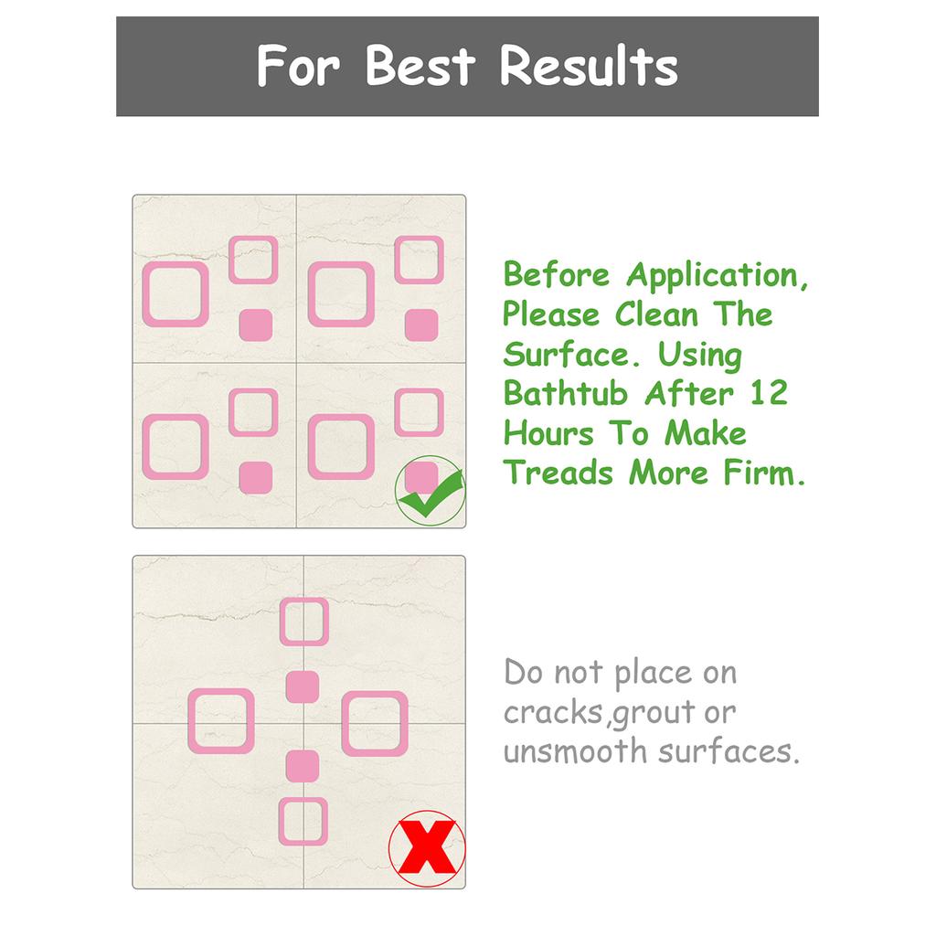 30pcs Safety Shower Tapes Pedal Adhesive Sticking Bathtub Bathroom Colorful Anti Slip Sticker Floor Anti-skid Pad Stickers