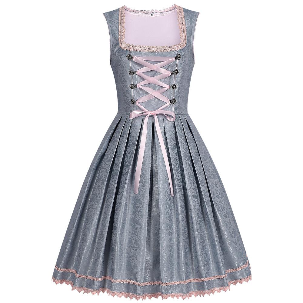 Women's German Dirndl Dress Costumes for Oktoberfest Carnival Traditional Costume Beer Dress Festive Dress
