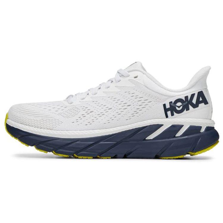 

HOKA Clifton 7 Blanc De Blanc Black Iris Женские кроссовки белые 1110509-BDBBI 43