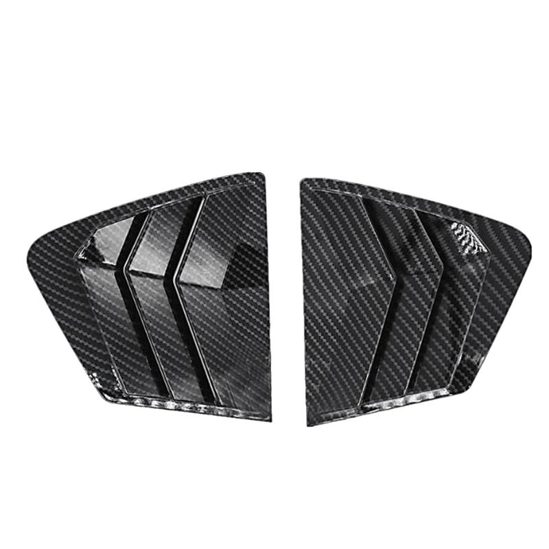 1Pair Parts Accessories For 2012-2015 Honda Civic Car Side Quarter Window Vent Louver Shutter Cover Trim