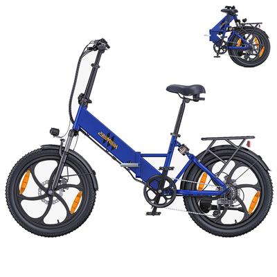 Elektromos kerékpár Hillmile Mile2 250W motorral Összecsukható városi e-bike 36V 13Ah Kettős tárcsafék 20"x3.0" gumiabroncs Max. terhelhetőség 120 kg
