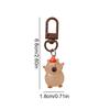 1PC Keychain Kawaii Night Glow Creative Luminous Cute Capybara DIY Accessory Reward Children Decor 6.6*1.8cm