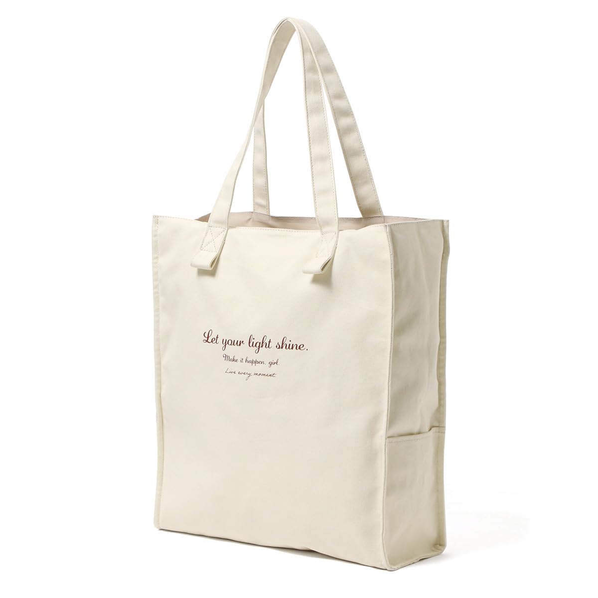 

tote bag that fits a with wide large large F [JOKnet] Mail-order fan, loops, multi-storage, gusset, bag, capacity, storage, pocket, ivory, слонова кістка