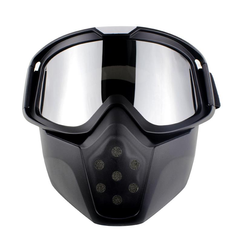 Goggles and Face Shield Motorcycle Off-road Goggles Retro Cycling Sports Windproof Goggles