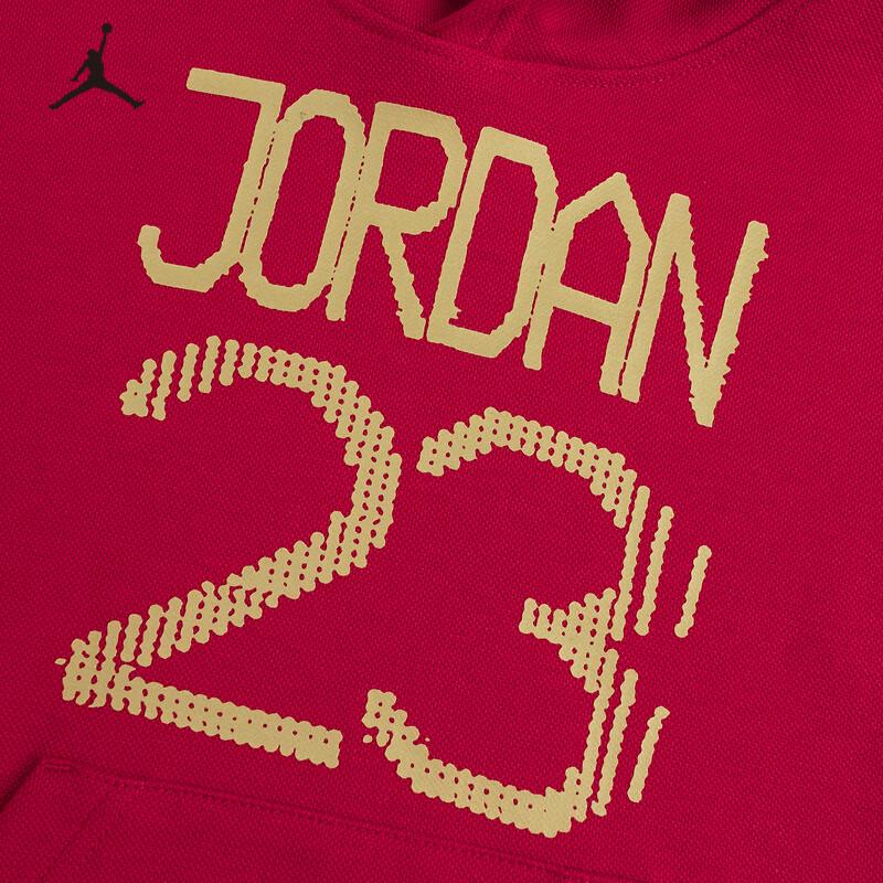 Jordan AJ 23 Kids' Jester Red Hooded Sweatshirt