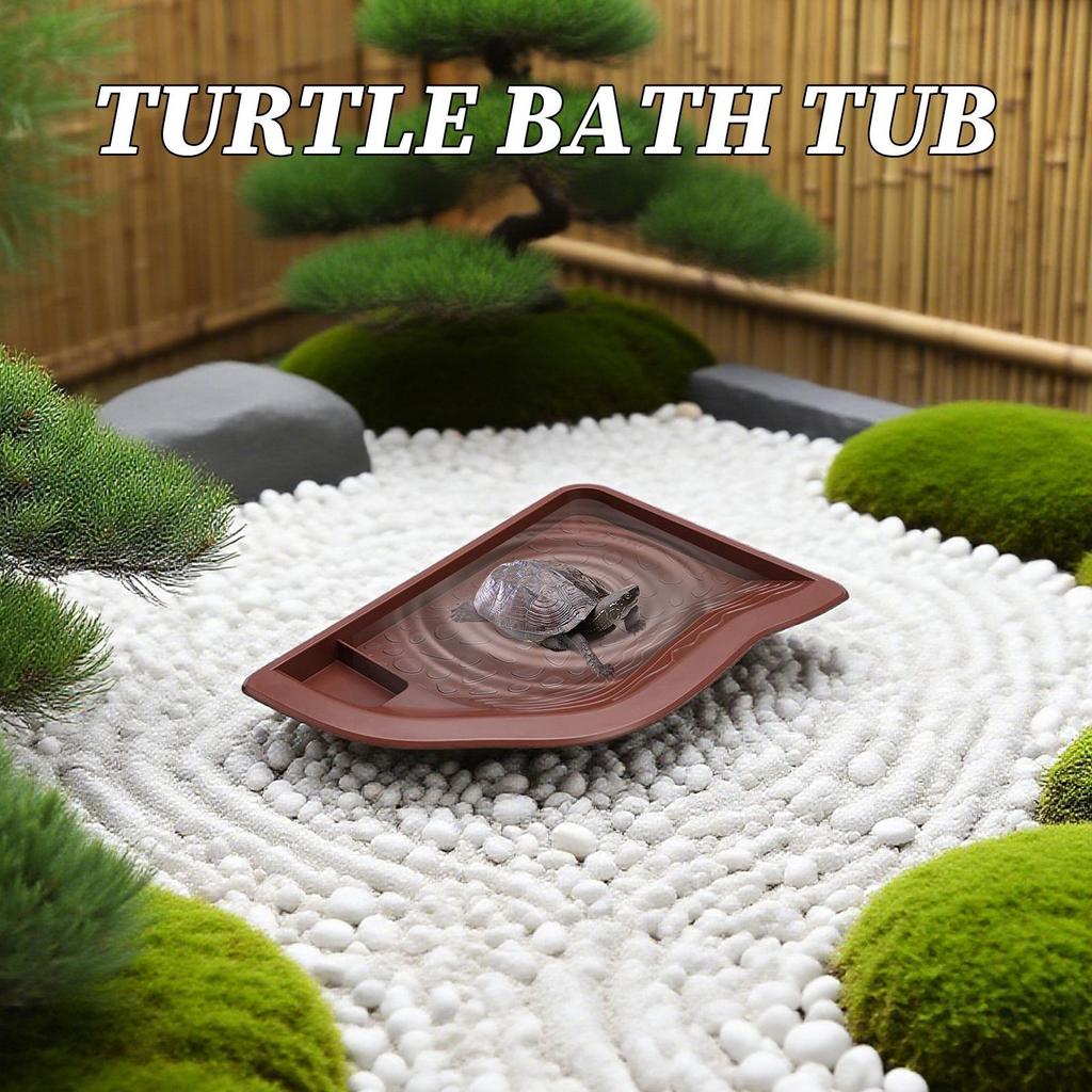 Reptile Water Dish Fish Tank Decoration Large Landscape Pool Bowl for Aquarium Bearded Dragon Aquatic Climbing Pet Turtle Home