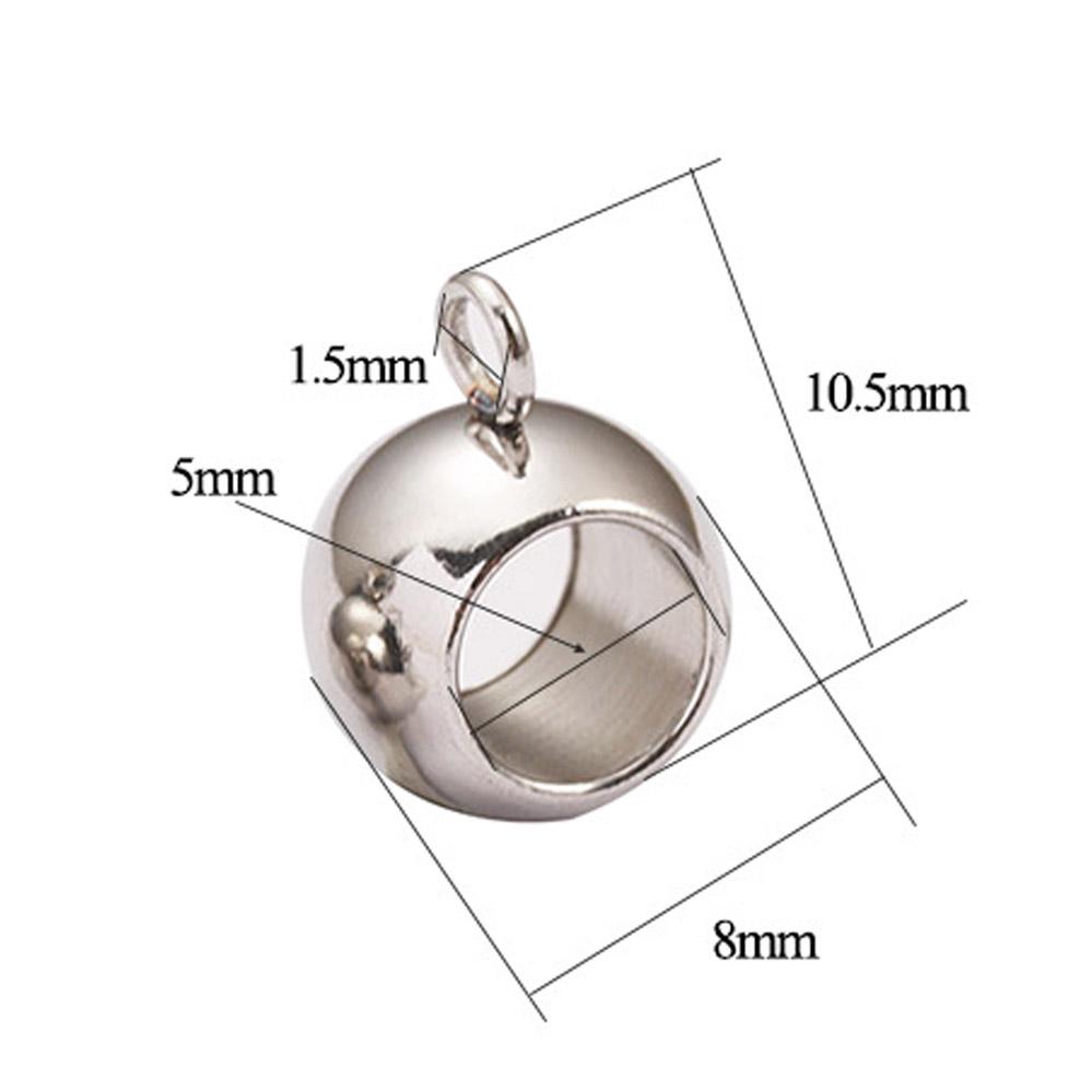 10pcs Stainless Steel Spacer Beads Pendant Charms Clasps Gold Color Bail Beads for DIY Jewelry Making Findings Hole 2-4mm Beads