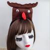 Cute Stuffed Animal Shape Hairband Women Spa Wash Face Makeup Skincare Headbands for Photography Halloween Hairband