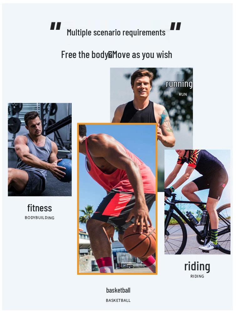 Herren Schnelltrocknendes Kompressions-Sportshirt mit kurzen Ärmeln